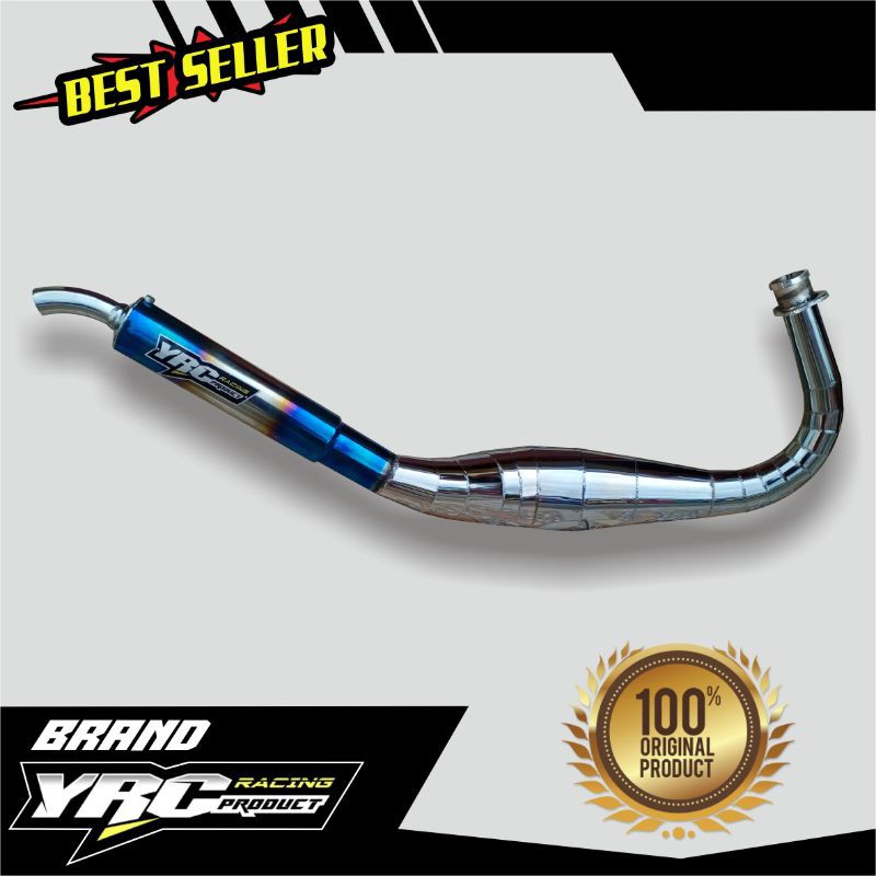 knalpot yrc racing kobra crom blue rxking