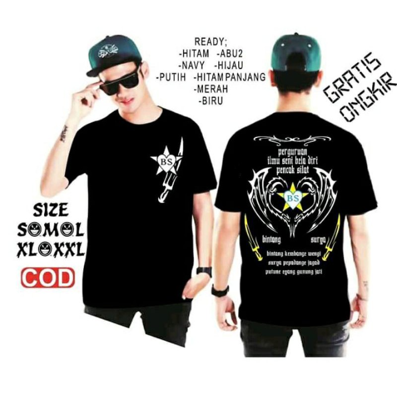 BINTANG SURYA kaos BINTANG SURYA kaos PERGURUAN SENI BELA DIRI BINTANG SURYA kaos BS