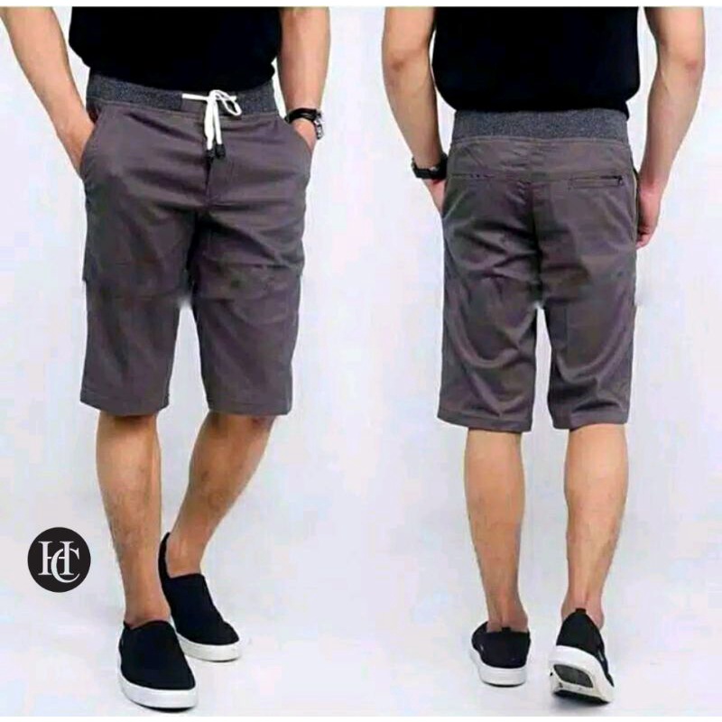 BIG SIZE ) # 27-38 CELANA PENDEK PRIA RIB RIP SURFING CHINO HARIAN