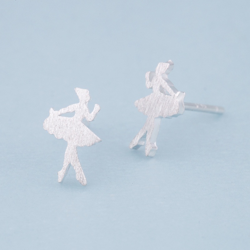 Anting S925 silver Bentuk princess ballerina Untuk Wanita