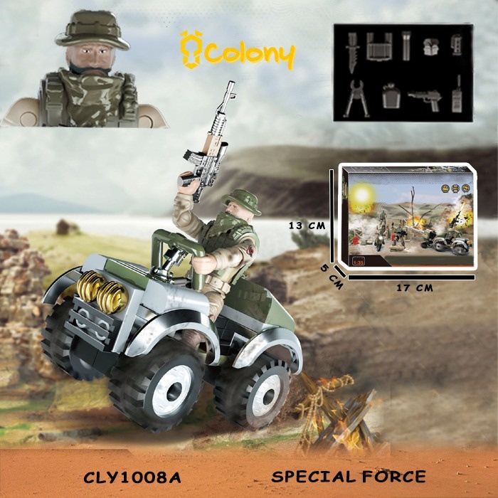 CLY1008 Military Tentara Blok BLock Balok Bricks