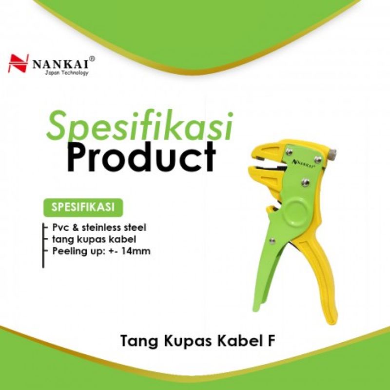 TANG KUPAS KABEL MODEL F // TANG KABEL KUPAS NANKAI MURAH