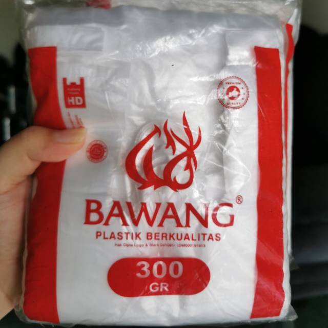 KANTONG PLASTIK  BENING HDPE BAWANG  UKURAN 15 BENING ISI 