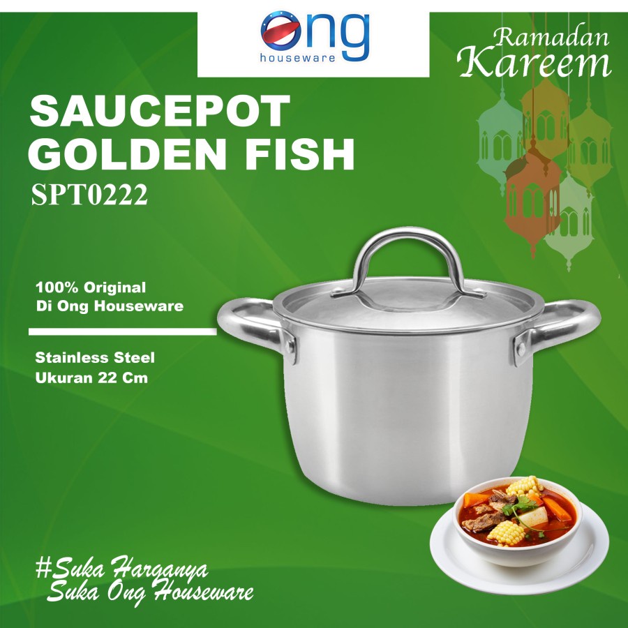 Sauce Pot SPT0222 - Golden Flying Fish