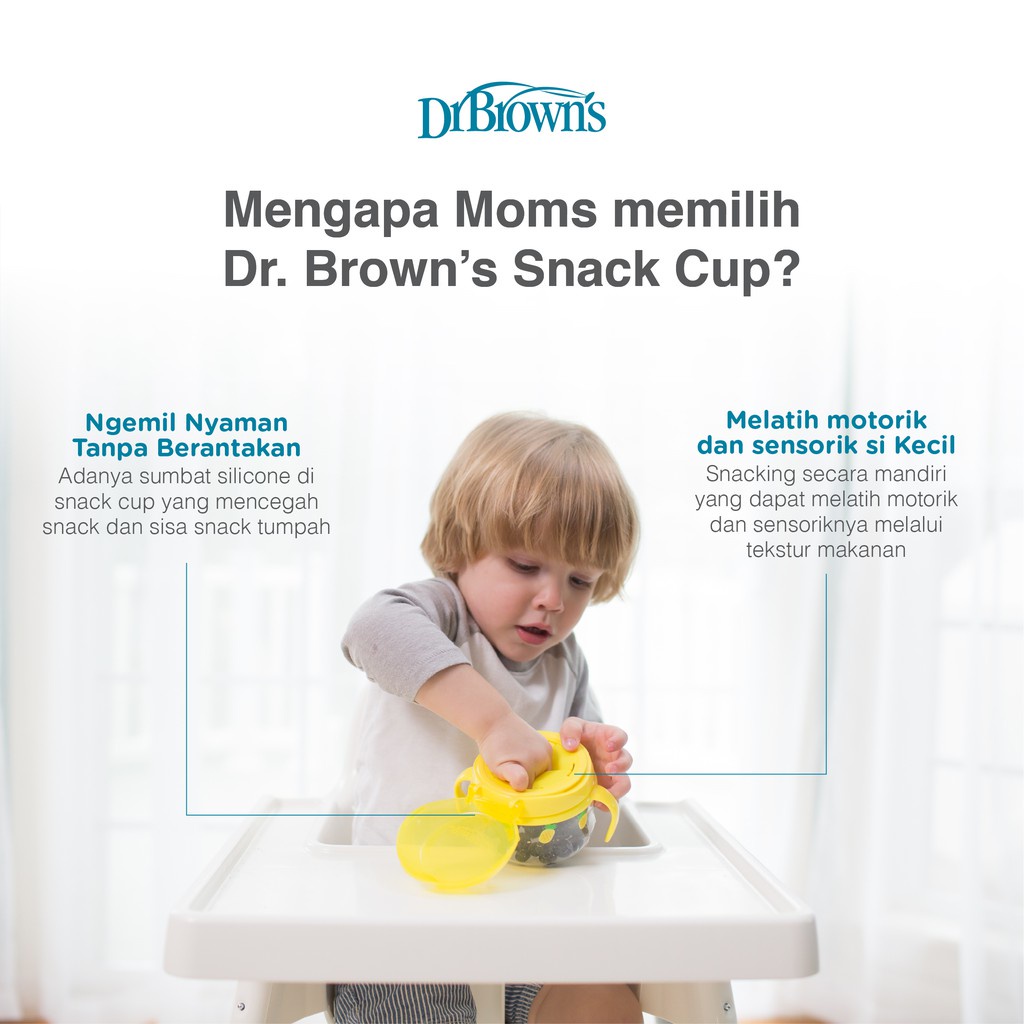 Dr. Brown's Snack Cup / Tempat Snack Bayi / Tempat Makanan Bayi 9m+ (Tersedia Varian Warna)