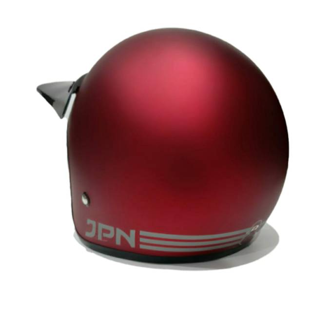 Helm Jpn Retro Maroon Dof pet panjang