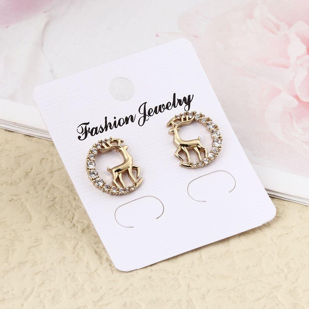 R-flower Stud Earrings Dekorasi Pesta Hadiah Lonceng Rusa Xams