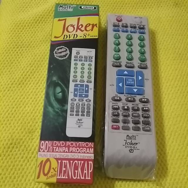 REMOTE REMOT JOKER DVD 8 PLUS