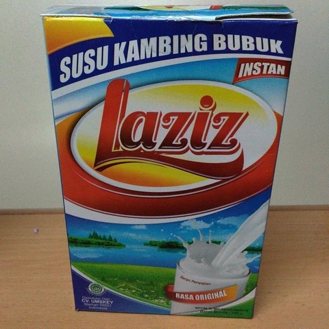 susu kambing laziz rasa original paket 4 box 1 box isi 200 gr