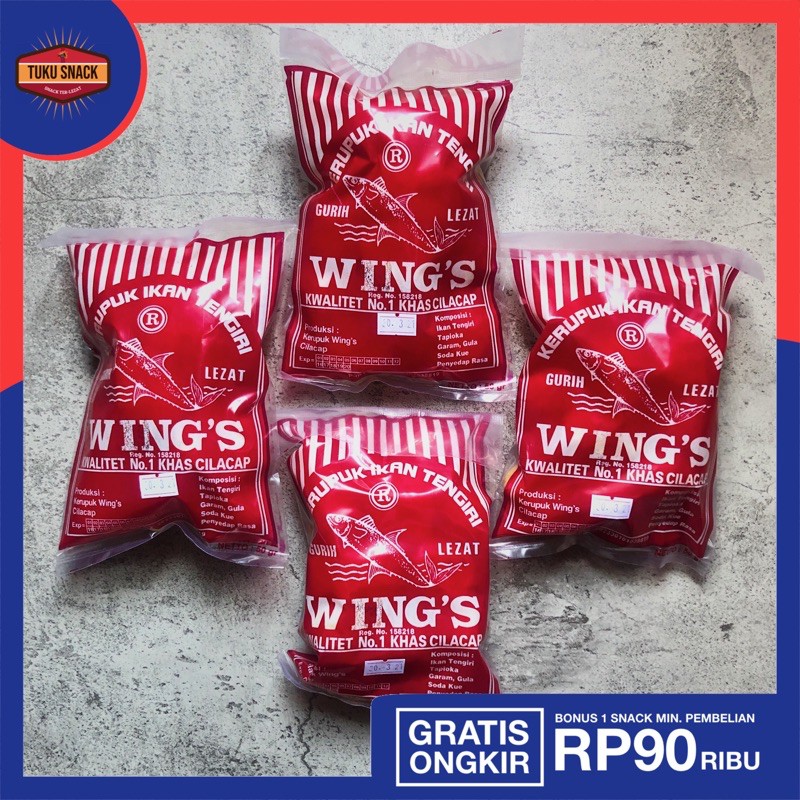 

Kerupuk Ikan Tenggiri Wings Cilacap 1ball