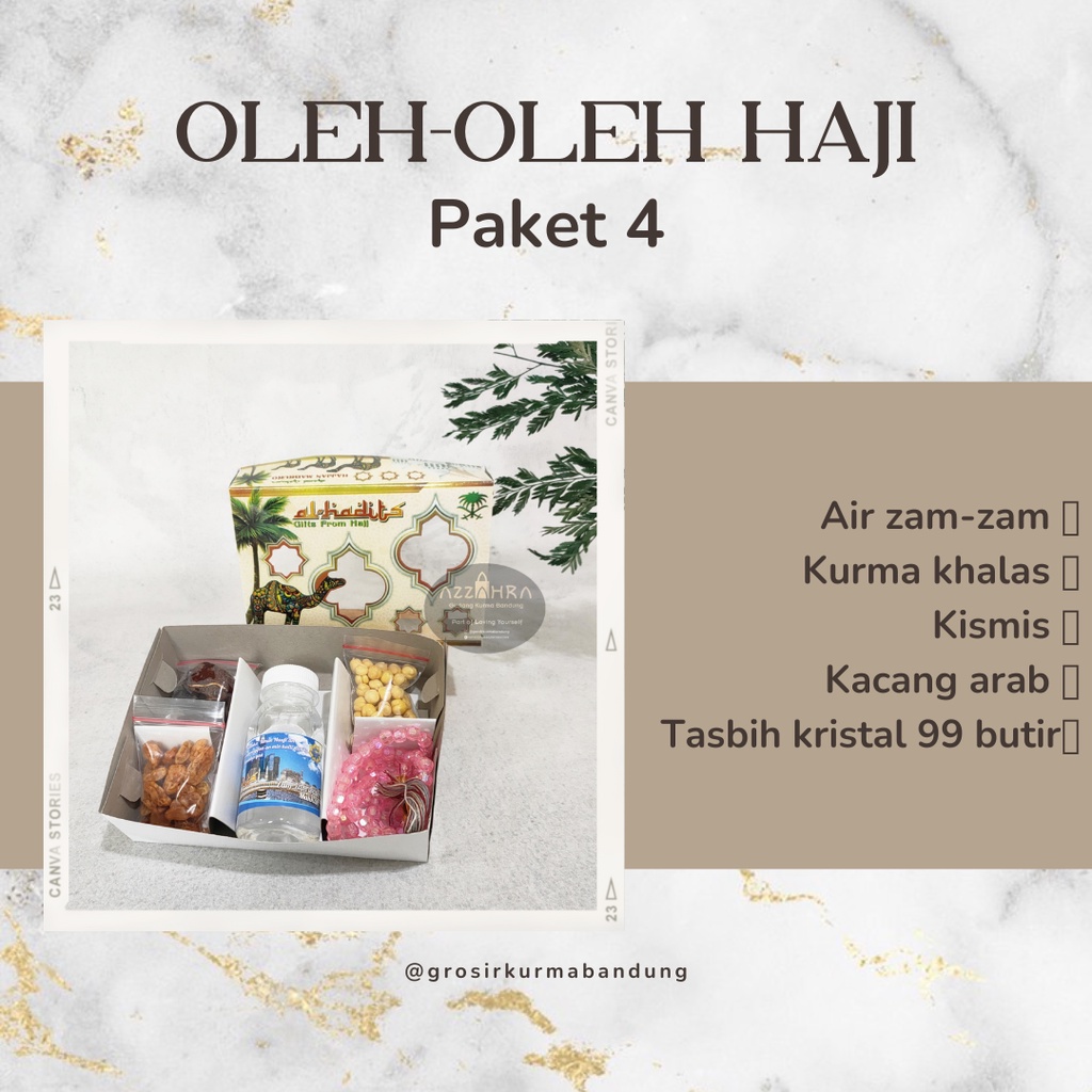 

Paket 4 - Paket Murah Oleh Oleh Haji Dan Umroh