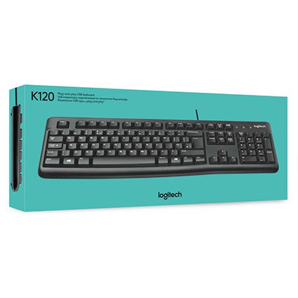 Keyboard LOGITECH ASLI K120 / Key Board Kabel LOGITECH/Keyboard USB K120