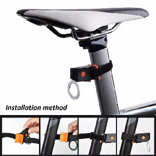 Lampu Belakang Sepeda LED Bentuk Bulat Dengan USB Bisa Diisi Ulang