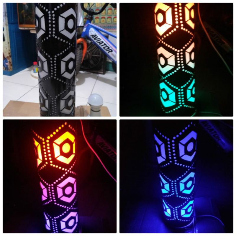 lampu hias motif bola-bola