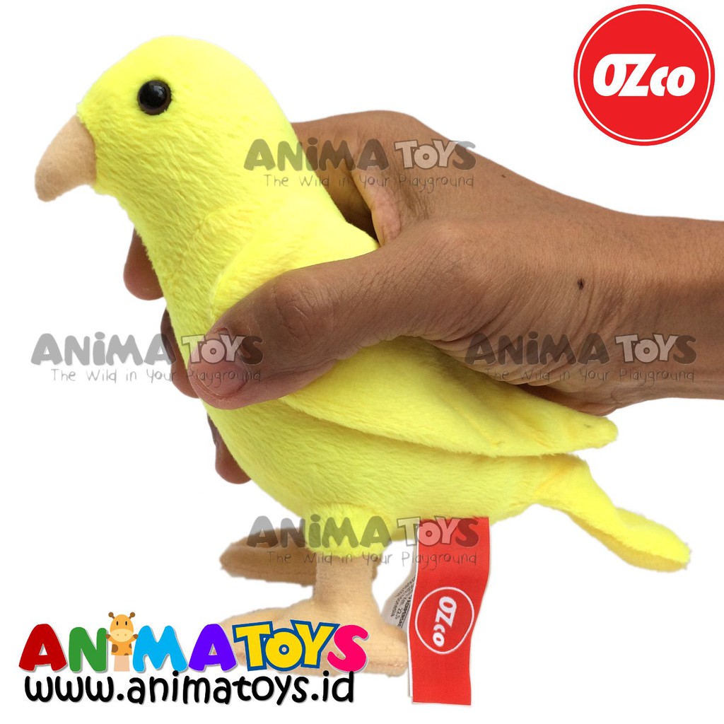 Boneka Hewan Burung Kenari Kuning Yellow Canary Animatoys OZco SOZ066