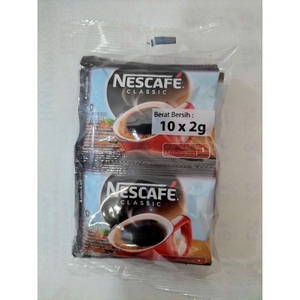 

Nescafe Clasic Kopi Bubuk (10 sachet x 2 gr)