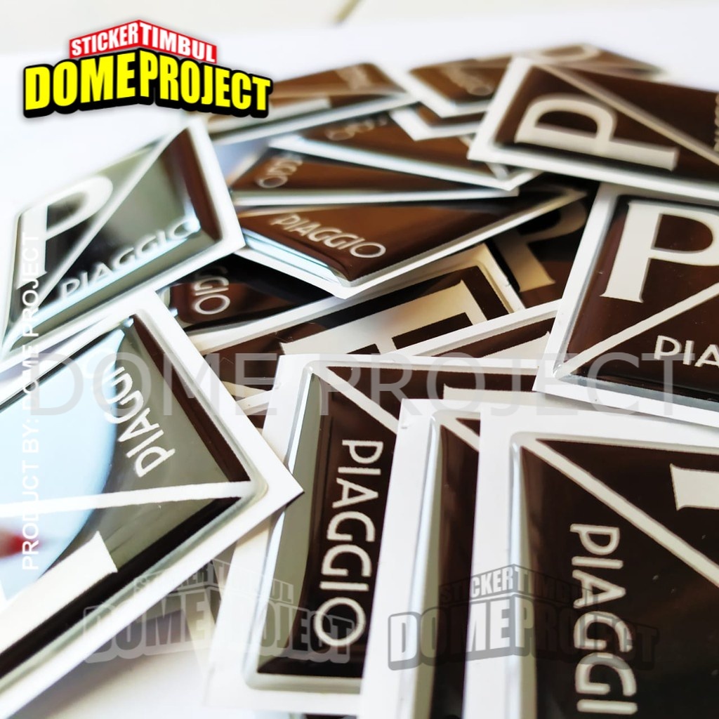 STIKER EMBLEM DASI MOTOR VESPA LOGO PIAGGIO HITAM PRIMAVERA GTS 150 SPRINT LX S OUTDOOR