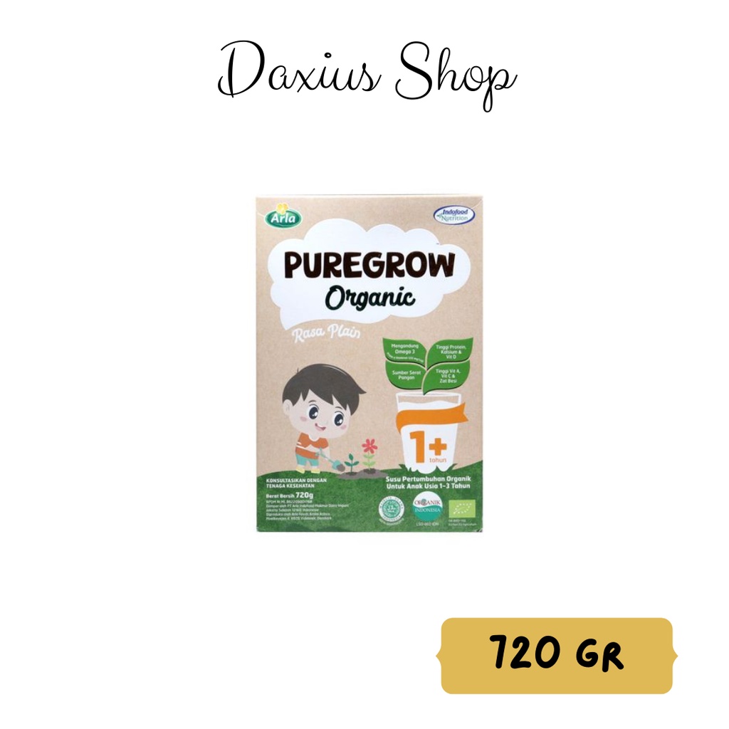 PUREGROW ORGANIC PLAIN 1 PLUS BOX 720 GR