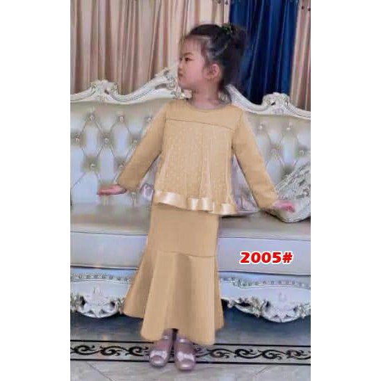 KIDS 2005# versi 8151# baju muslim anak/baju anak cople ibu//fashin anak terkini