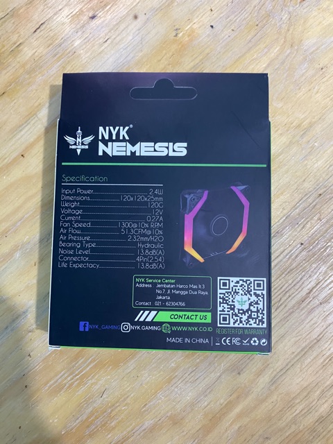 NYK Spider X Shape Fan Casing 12cm LED RGB Illumination Gaming Fan Case 12 Cm