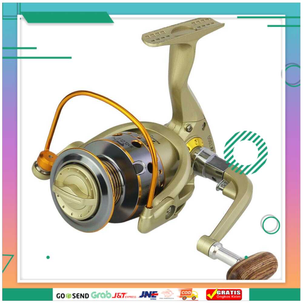 (BISA COD) FTIHSHPDARCY JX2000 Reel Pancing Spinning 12 Ball Bearing 5.5:1