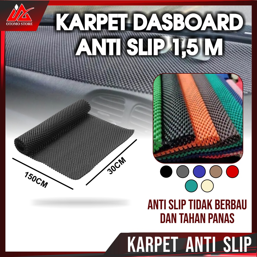 KARPET 1,5 METER ANTI SLIP Dash Mat Full Dashboard Mobil Tatakan Meja Serbaguna Aksesoris Interior