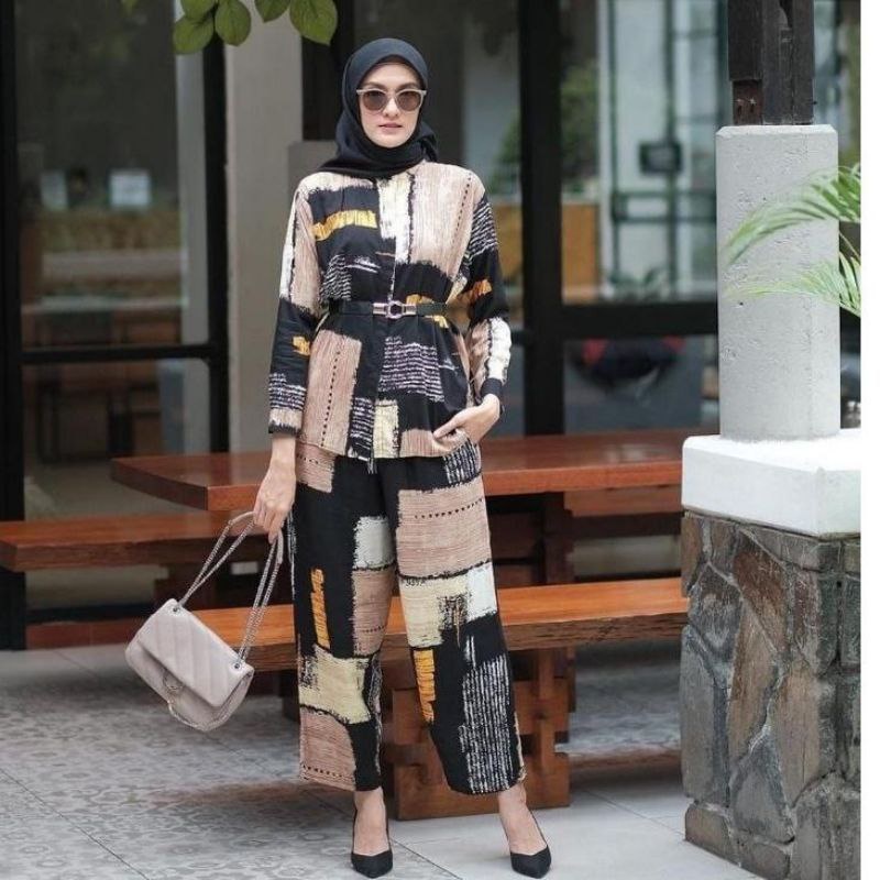 ONE SET JUMBO Pajamas LD 120 Rayon Viscose Sleepwear Daily Set-Khai 11