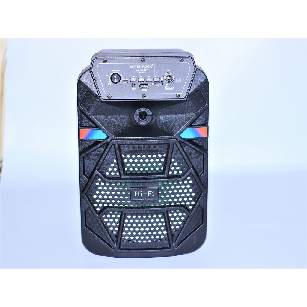Speaker Portable Bluetooth MP3 Mitsuyama MS 4025BT Awdio Free Mic Karaoke Super Bass