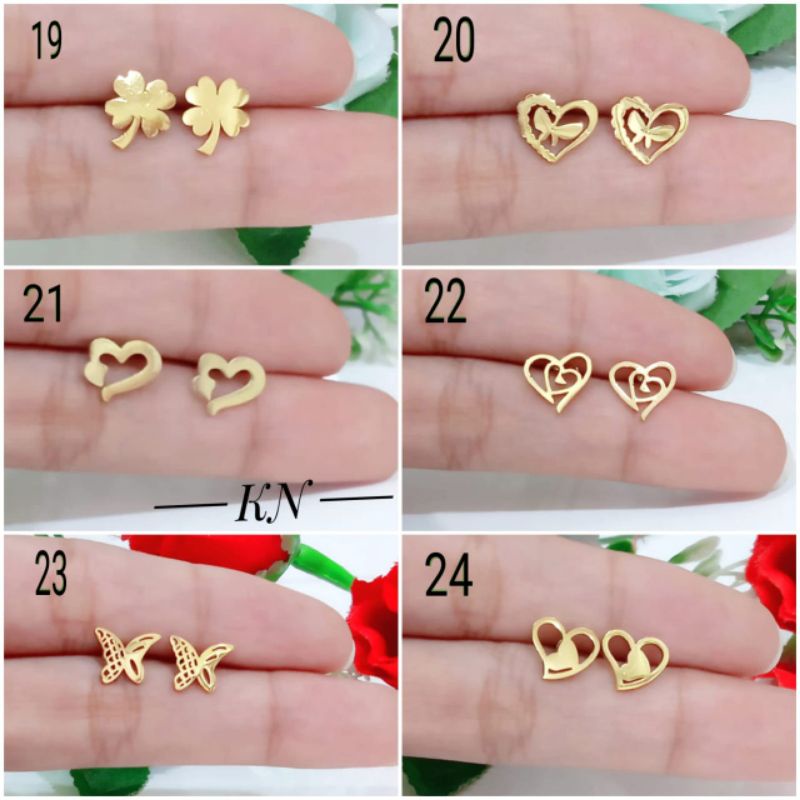 Titanium anting motif lucu LL17052201