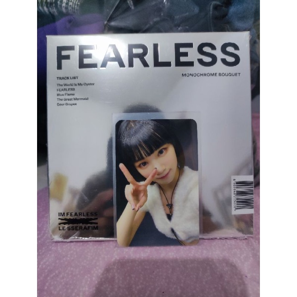 LE SSERAFIM ALBUM MONOCHROME BOUQUET PHOTOCARD BENEFIT KPOPMERCH CHAEWON SAKURA YUNJIN GARAM KAZUHA 