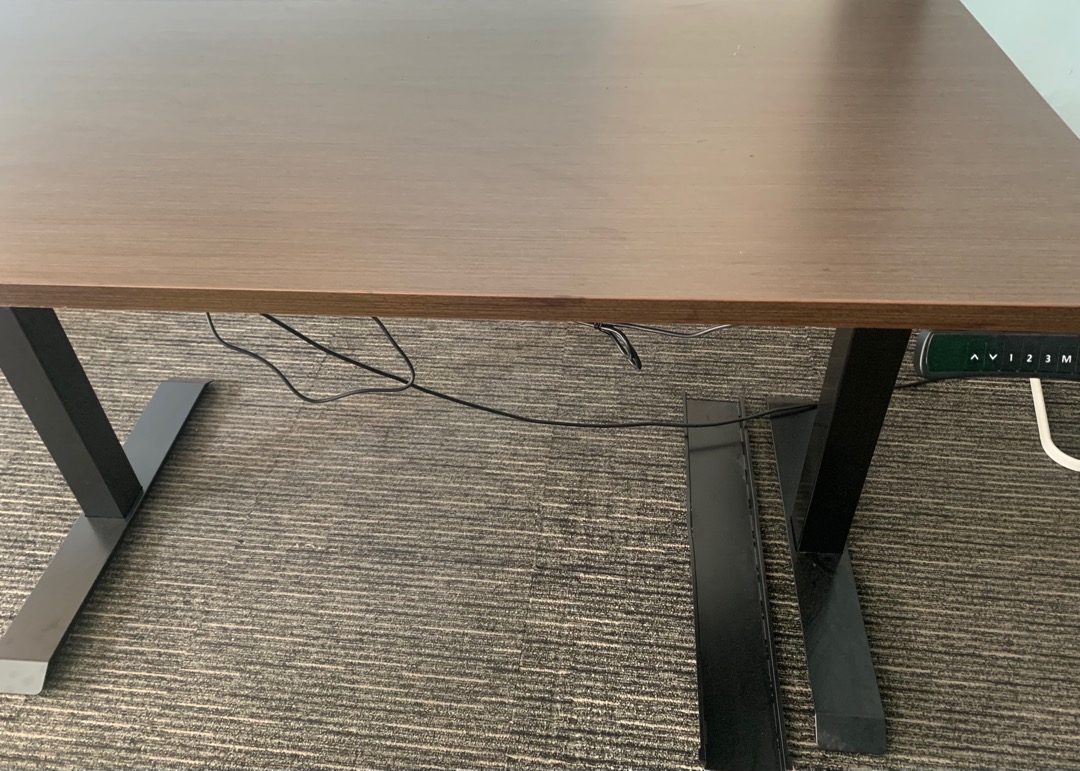 jual meja naik turun meja otomatis dual motor adjustable desk meja