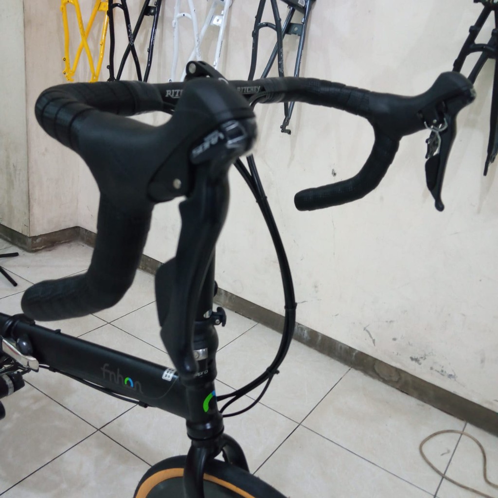 Sepeda Fnhon Storm Dropbar RB Balap Shimano Sora Brifter FD RD R3000 Drop bar R3000 WS Wheelset Lite