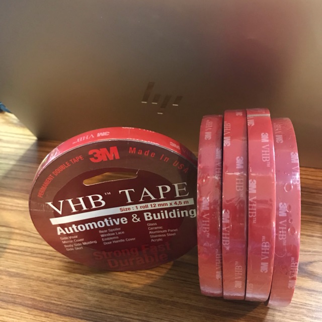 Jual Double Tape 3M VHB Merah - Perekat 3M Original 12mm X 4,5m ...