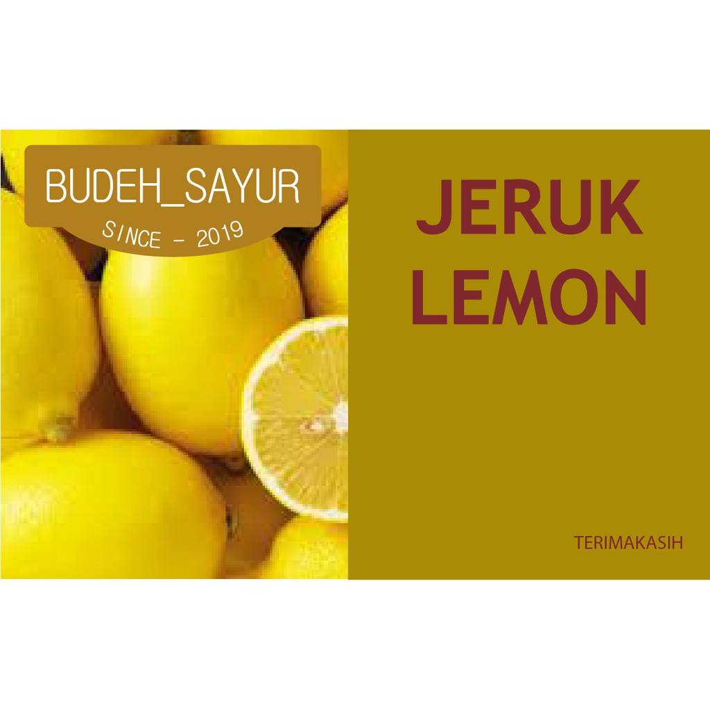 

Jeruk Lemon CALIFORNIA 250gr