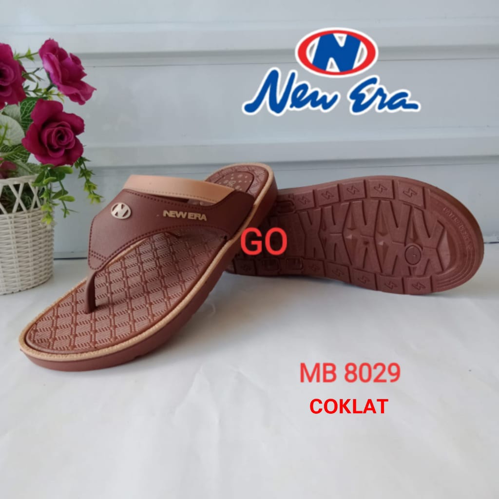 gof NEW ERA MB E 8029 SANDAL JAPIT Pria Sendal Karet Pria 39-43
