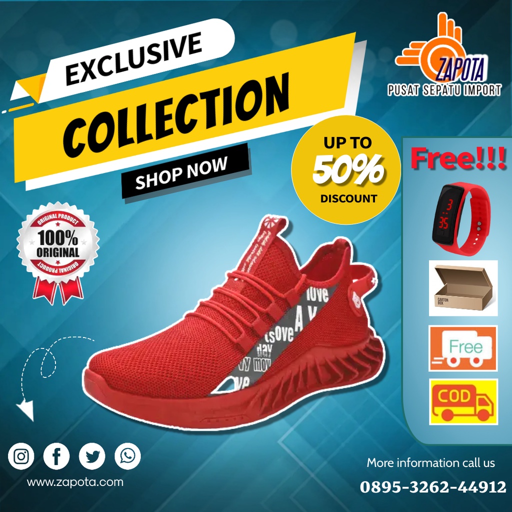 Sepatu Sneakers Pria Import Original 100% Asli Casual Slip On Vans Korea Jepang China Keren Terlaris