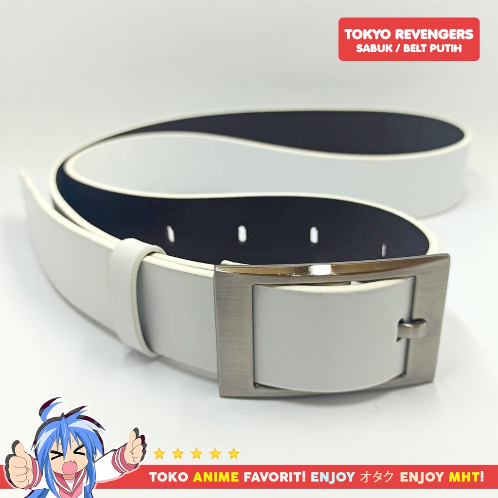 Belt Ikat Pinggang Putih Anime Cosplay Kimetsu no Yaiba Demon Slayer Tokyo Manji Revengers