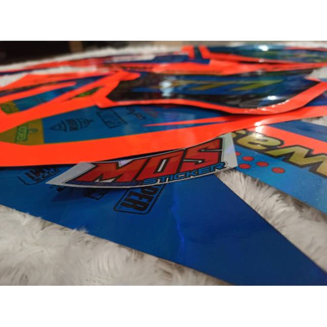 Decal Klx Dtracker Kombinasi chrome stabillo premium