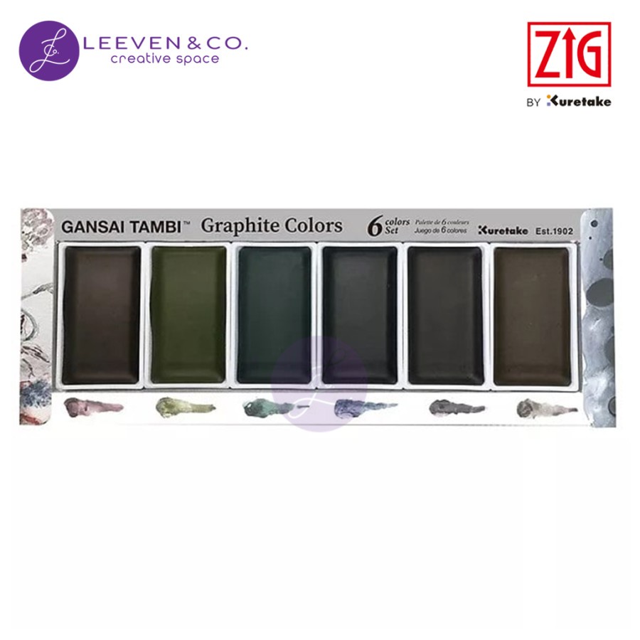 

ZIG KURETAKE GANSAI TAMBI WATERCOLOR GRAPHITE SET 6 COLOURS