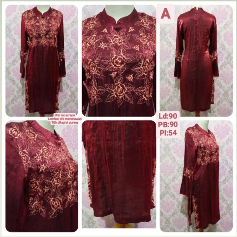 GAMIS/Gamis Tunik Wanita/ Baju Hijab Wanita/ Baju Muslim Cewek/ Atasan Lengan Panjang /Baju Murah