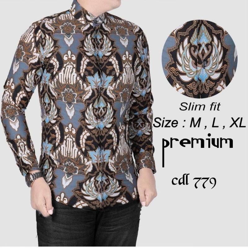 Batik Slimfit Bahan Kattun Premium