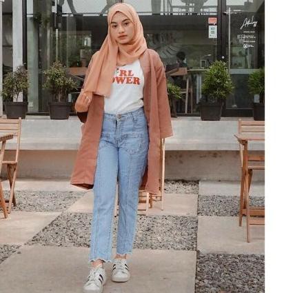 Celana Wanita Pocket Rawis Jeans