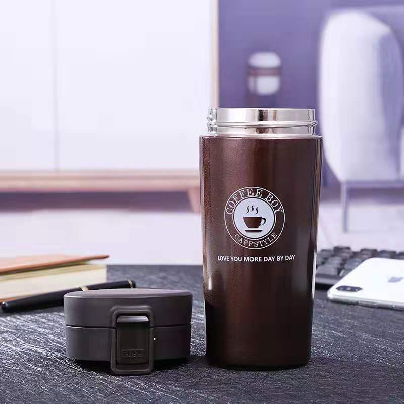 Termos Kopi /Coffe Cup Travel Mug Tahan Air Panas &amp; Dingin Vacuum 380 ml
