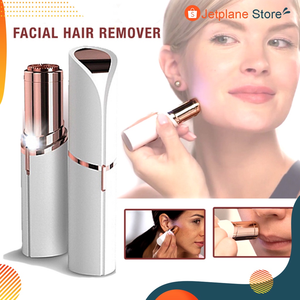 Electric Penghilang Bulu Halus Wajah Wanita Lipstick Design Hair Removal with Light Epilator