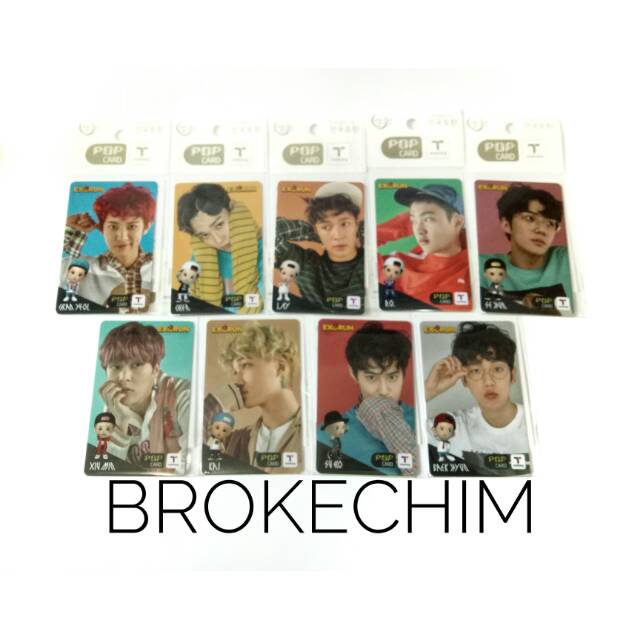 TMONEY EXO POPCARD T MONEY EXO RUN LOVE SHOT DONT MESS UP MY TEMPO DMUMT TMONEY EXORUN