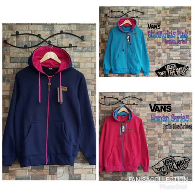 Vans Jaket Zipper Hoodie Wanita/Jaket Cewe Murah