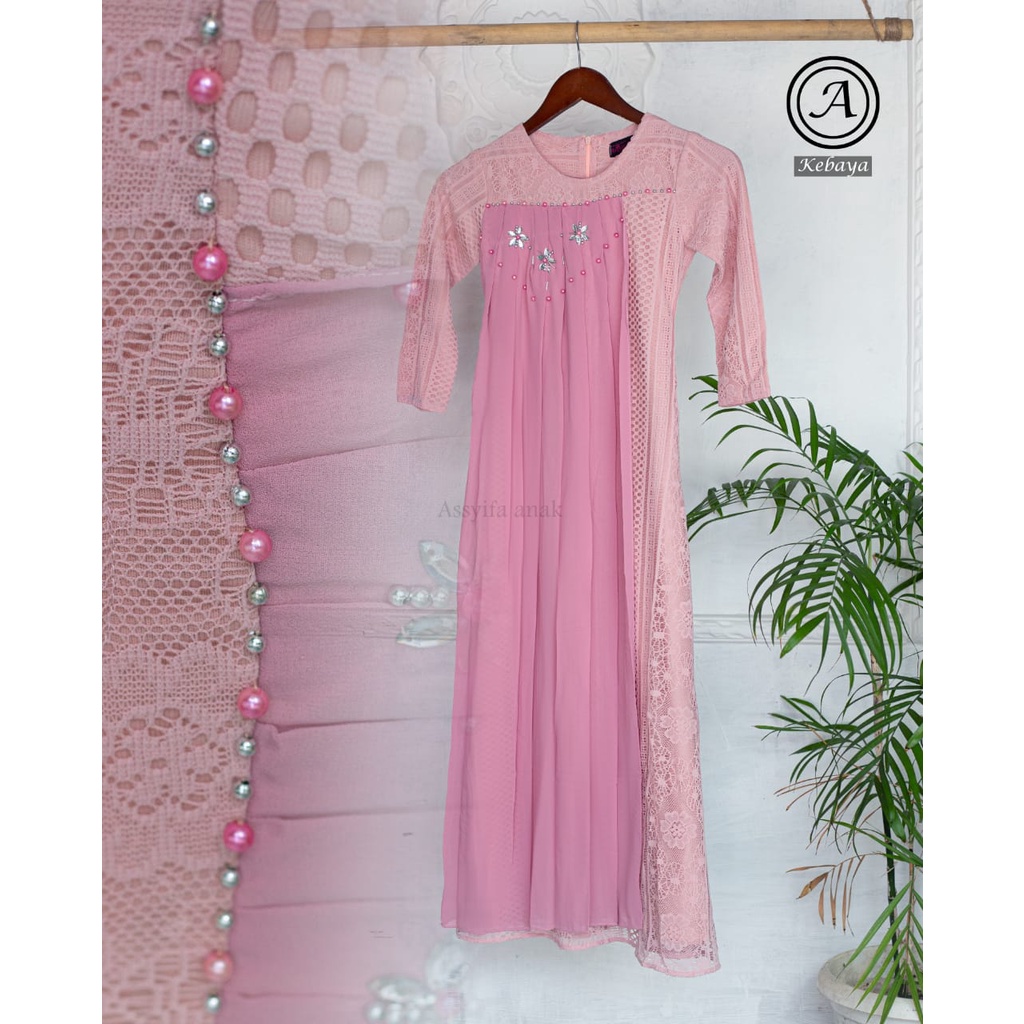 Kebaya Gamis Anak Modern / Kebaya Brukat Anak / Kebaya Anak / Gamis Anak / Kebaya Modern / Brukat Anak