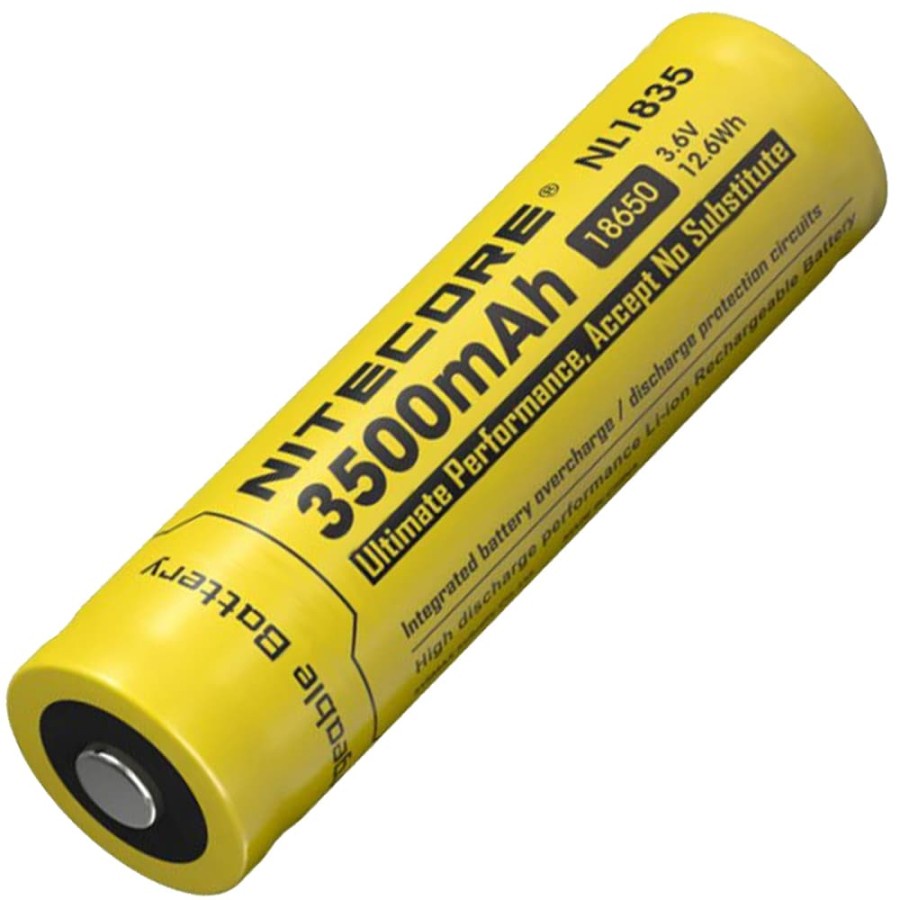 NITECORE 18650 Baterai Li-ion 3500mAh 3.6V - NL1835 - Black/Yellow