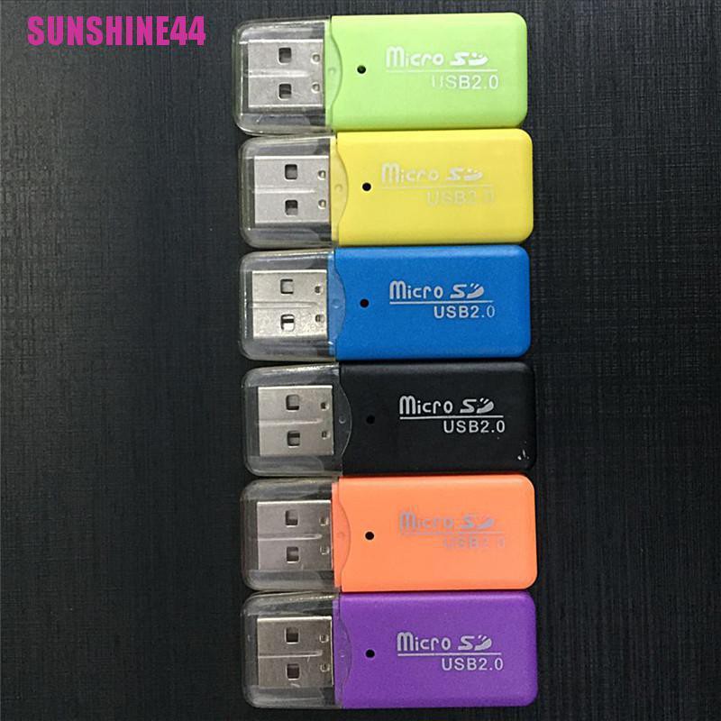 [SUN44] Hot Mini USB SD/MMC Memory Card Reader 480Mbps For Computer Laptop