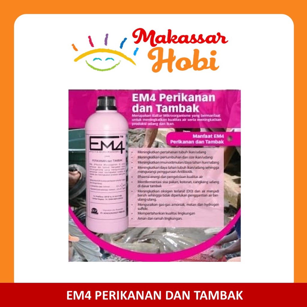 EM4 Perikanan Probiotik dan Pupuk Tambak Kolam Ikan EM 4 Aquaponik 1L